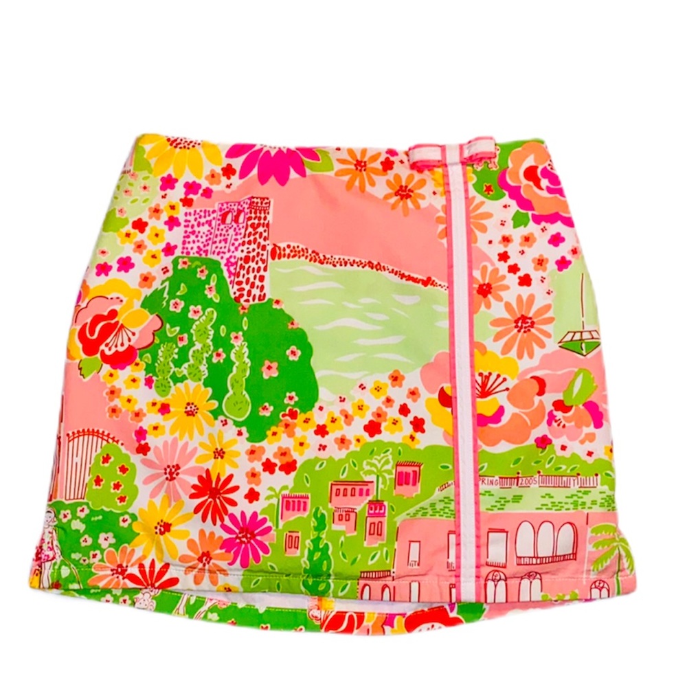 Lilly Pulitzer Girls Skort Skirt Vintage Rare EUC